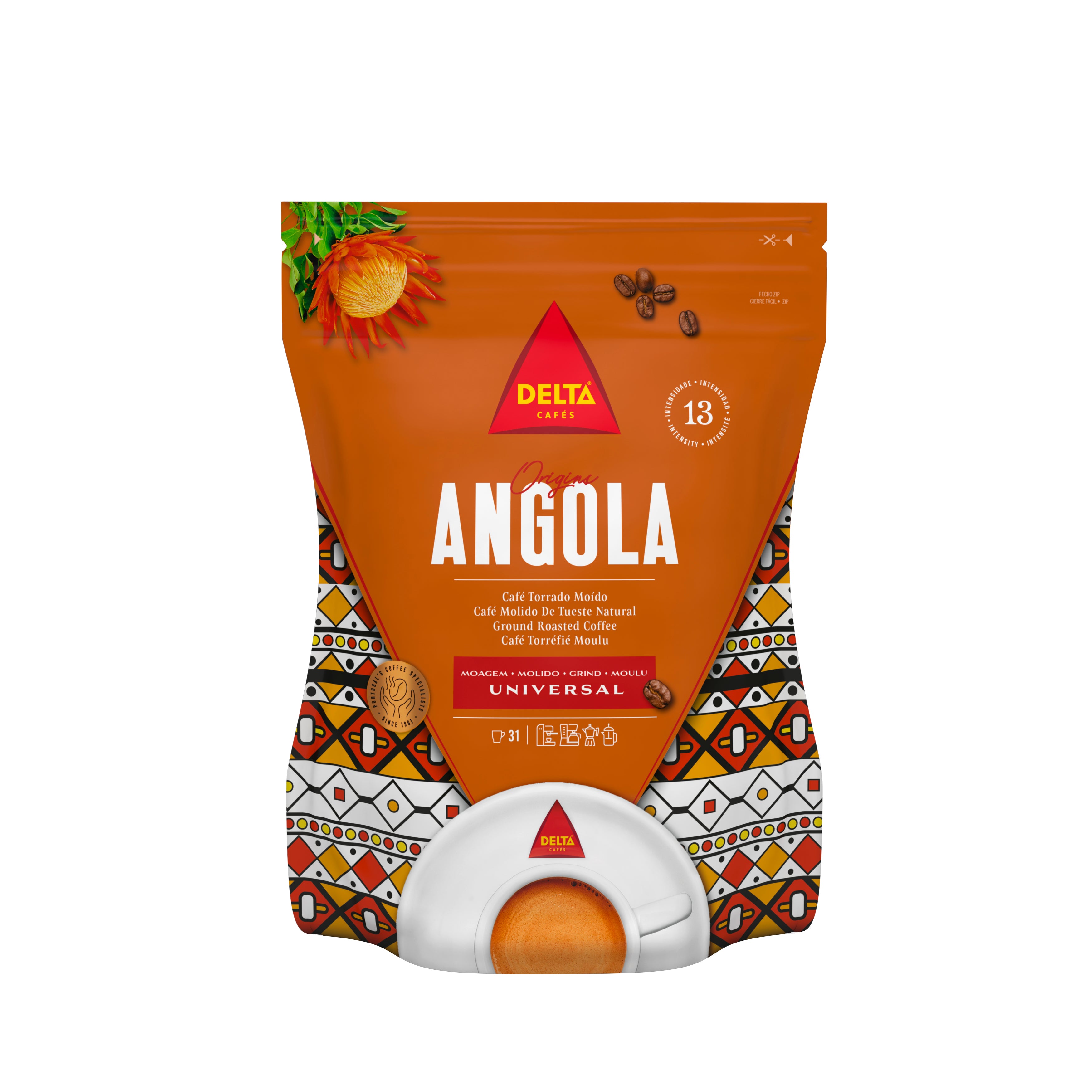 Delta Angola gemahlener Röstkaffee | 220 g – Pérola Portugal