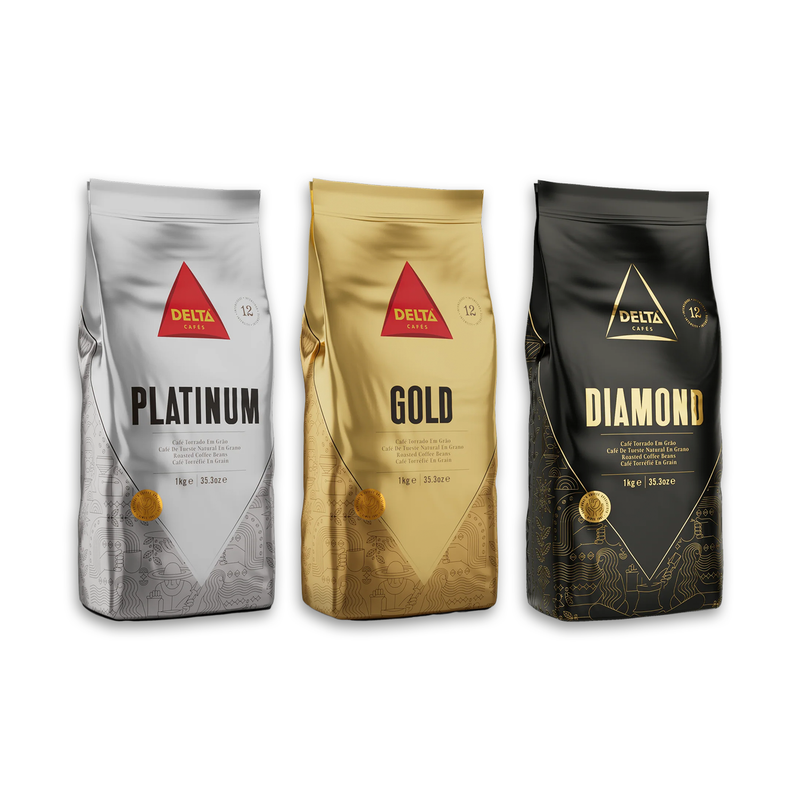 Delta Cafés Premium-Bundle | 3x 1 Kg