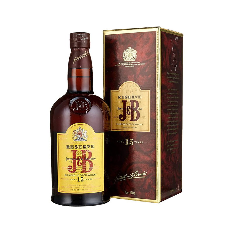 J & B Blended Scotch Whisky 15 Jahre 0,7l