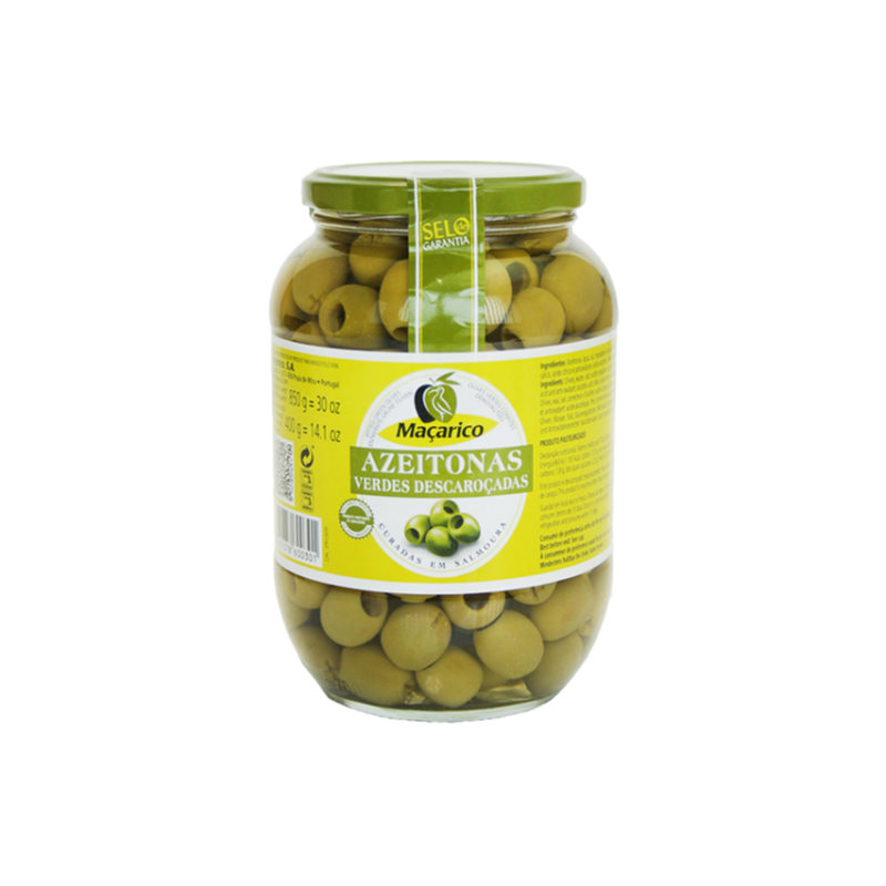 MAÇARICO - Grüne Oliven ganz 850 g