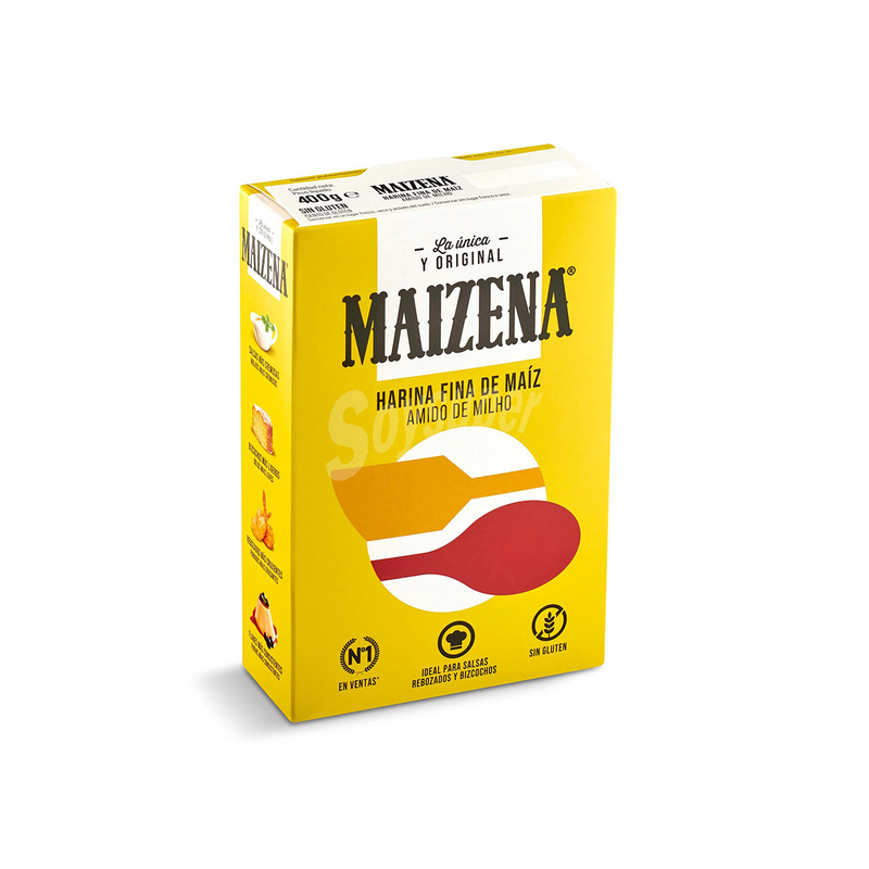 Maizena - Harina de Maíz Fina sin Gluten 400g (Maismehl glutenfrei)