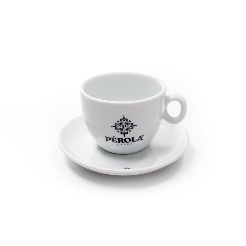 Kaffee oder kleine Cappuccino-Tassen Pérola Cafés 200 ml, weiß | 6 Stück zum VORTEILSPREIS