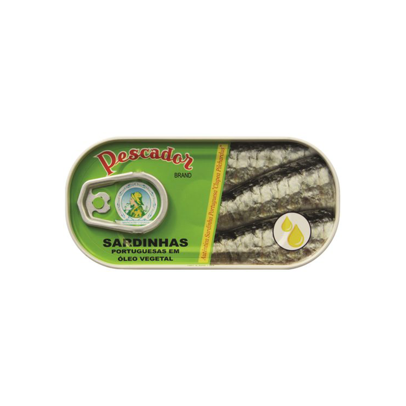 Pescador - Sardinhas em oleo vegetal 56g (Sardinen in Pflanzenöl)