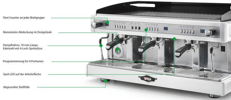 WEGA Airy Kaffeemaschine / Siebträger Espressomaschine