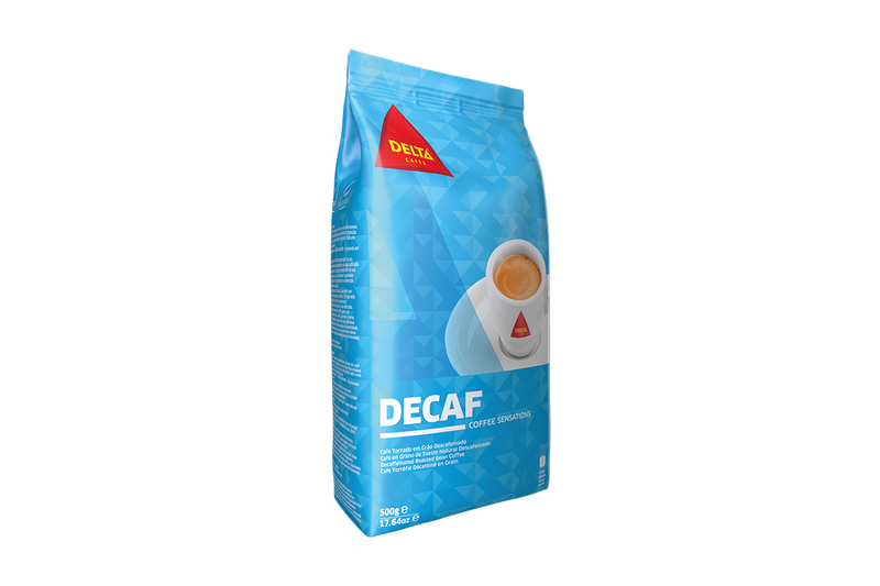Delta Decaf Kaffeebohnen, Entkoffeiniert | 500 g
