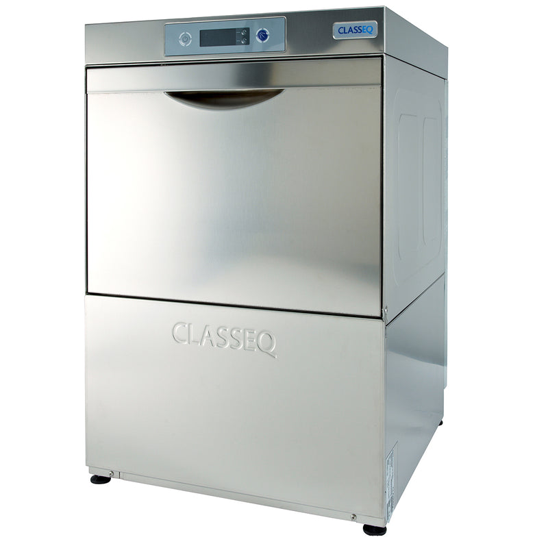 Classeq D400 WS Gastro-Spülmaschine, LC-Display, Drucksteigerungspumpe, Wasserenthärter