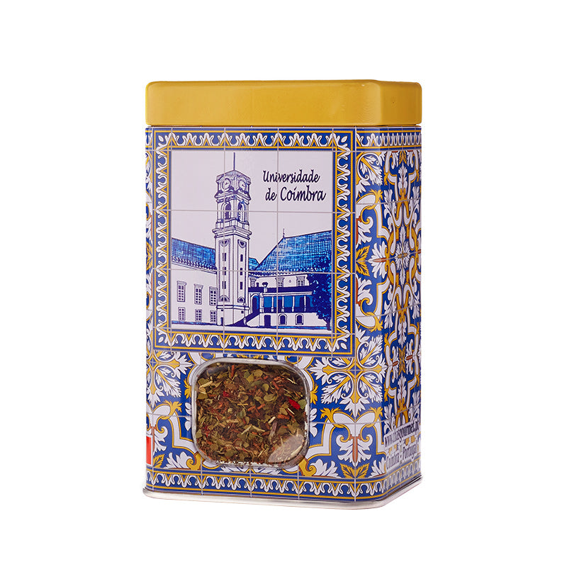 Eckige Teedose gelb "Coimbra" mit losem Tee Ihrer Wahl