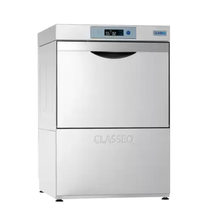 Classeq D500 WS Gastro-Spülmaschine, LC-Display, Drucksteigerungspumpe, Wasserenthärter